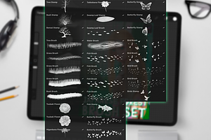 Japanese Forest Brush Set