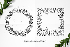 Hand Drawn Floral Elements