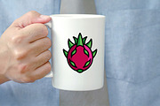 Cartoon Dragon Fruit Vector Clipart, a Food Illustration by newminddesign (Thumbnail 8 of 8)