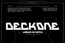 VB DeckOne - Futuristic Font