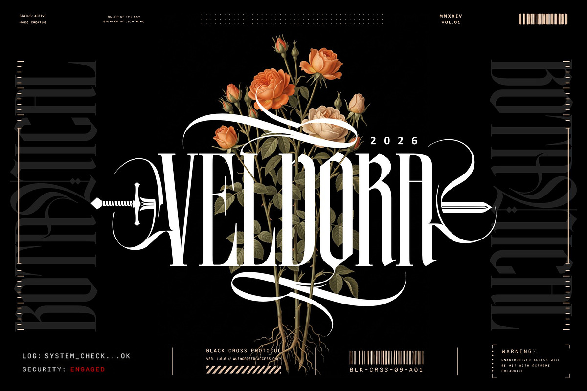 Makyos Gothic Typeface, a Blackletter Font by alit design (Photo 7 of 17)