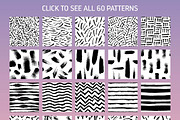 60 Bold Ink Patterns, a Pattern Graphic by PicByKate (Thumbnail 2 of 8)