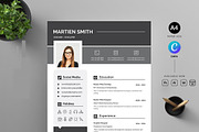 Professional Resume CV Template, a Resume Template by Blackcloud_Creations (Thumbnail 3 of 8)