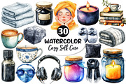 Cozy Self Care Clipart Bundle, an Illustration by Dream Creation (Thumbnail 1 of 6)