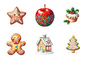 Christmas Treats Festive Food, an Illustration by Design Market (Thumbnail 5 of 5)