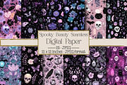 Spooky Beauty Seamless Digital Paper, a Texture Illustration by DreamPrint404 (Thumbnail 1 of 4)