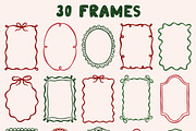 Christmas Frames And Illustrations, an Object Graphic by ArtFM (Thumbnail 7 of 13)