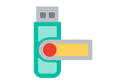 Pendrive Flat Icon, a Duotone Icon by Pexelpy (Thumbnail 1 of 2)