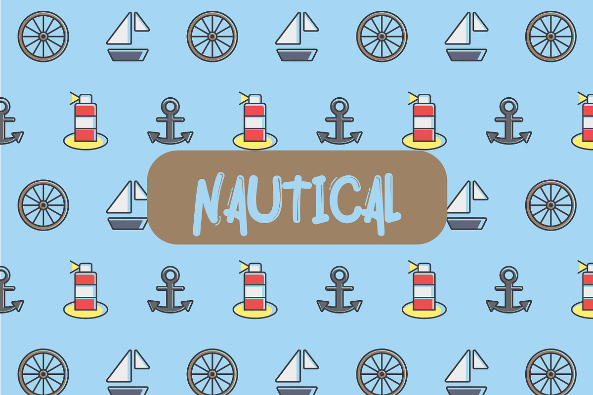 Icon patterns bundle/8 Themes/50%off, a Pattern Graphic by MikeHill (Photo 7 of 12)