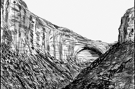 The Great Arch in Zion National Park Along Zion Park Blvd in Springdale Utah Pe, a Nature Photo by patrimonio