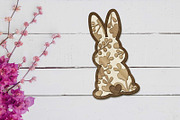 Easter Bunny Set, Multilayer Decor, a Design Template by LaserCutano (Thumbnail 6 of 7)