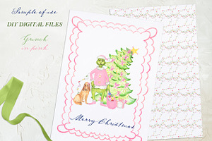 Grinch In Pink DIY Digital Clipart.