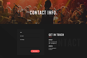 Personal Website for Singer, a Landing Page Template by Sujun Baidyaa (Thumbnail 6 of 6)
