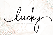 Lucky | Script Font, a Handwritten Font by Scratchones (Thumbnail 1 of 9)