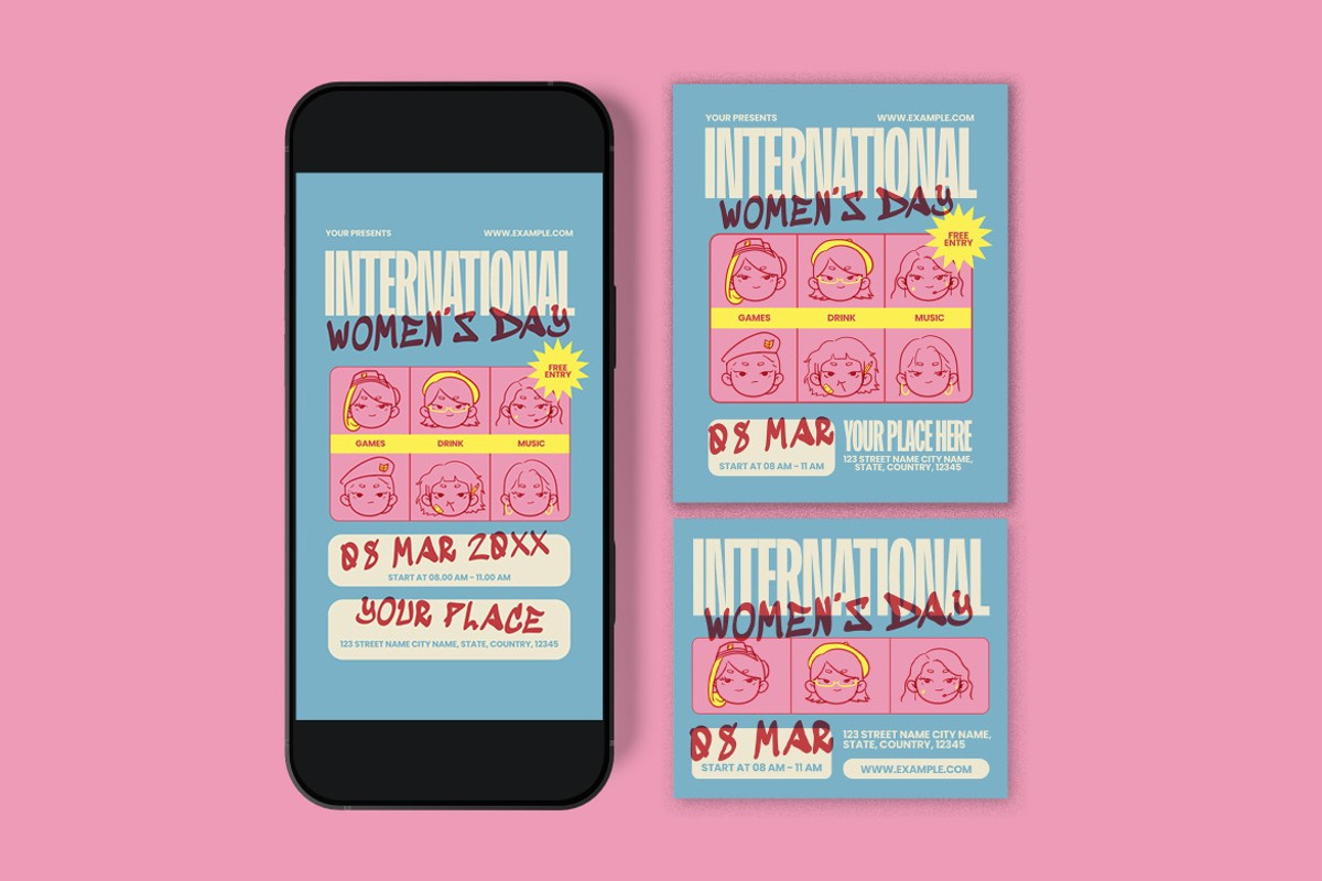 International Women's Day Flyer, a Flyer Template by graphicook (Photo 3 of 3)