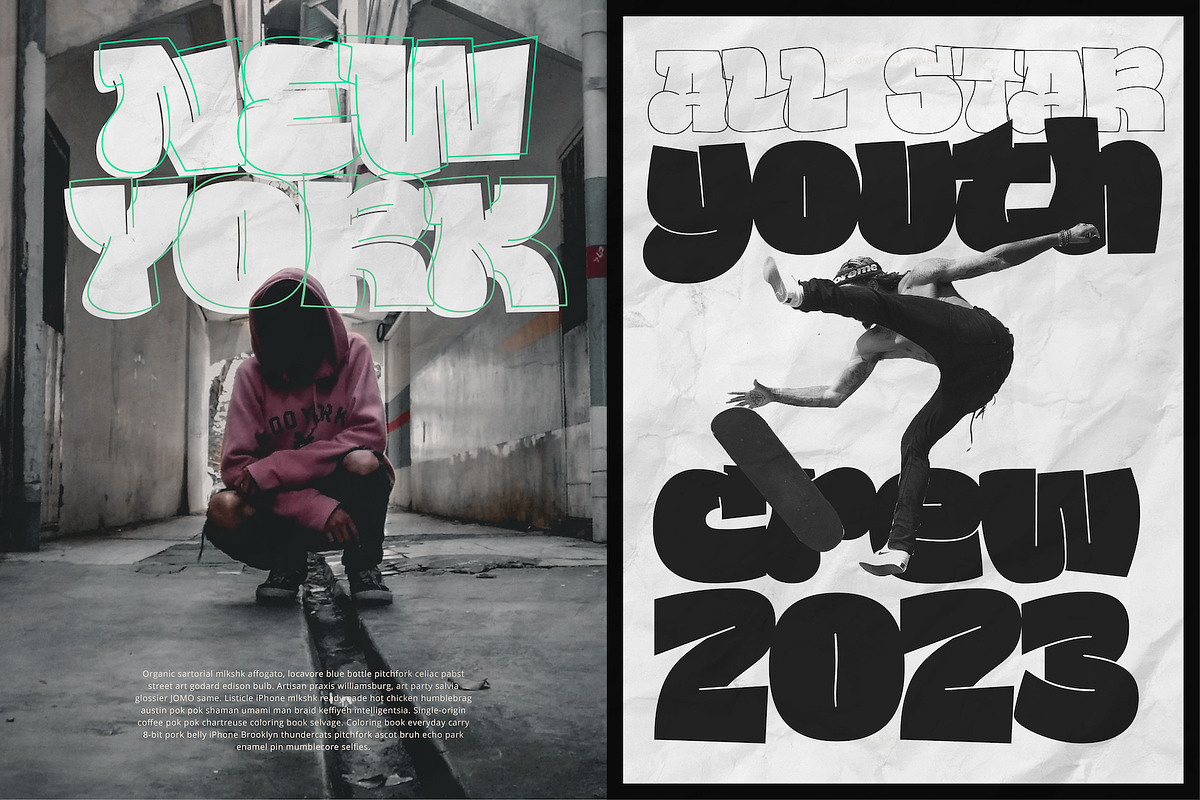 Ballin - Throwie Style Graffiti Font, a Handwritten Font by Surplus Type Co (Photo 6 of 9)