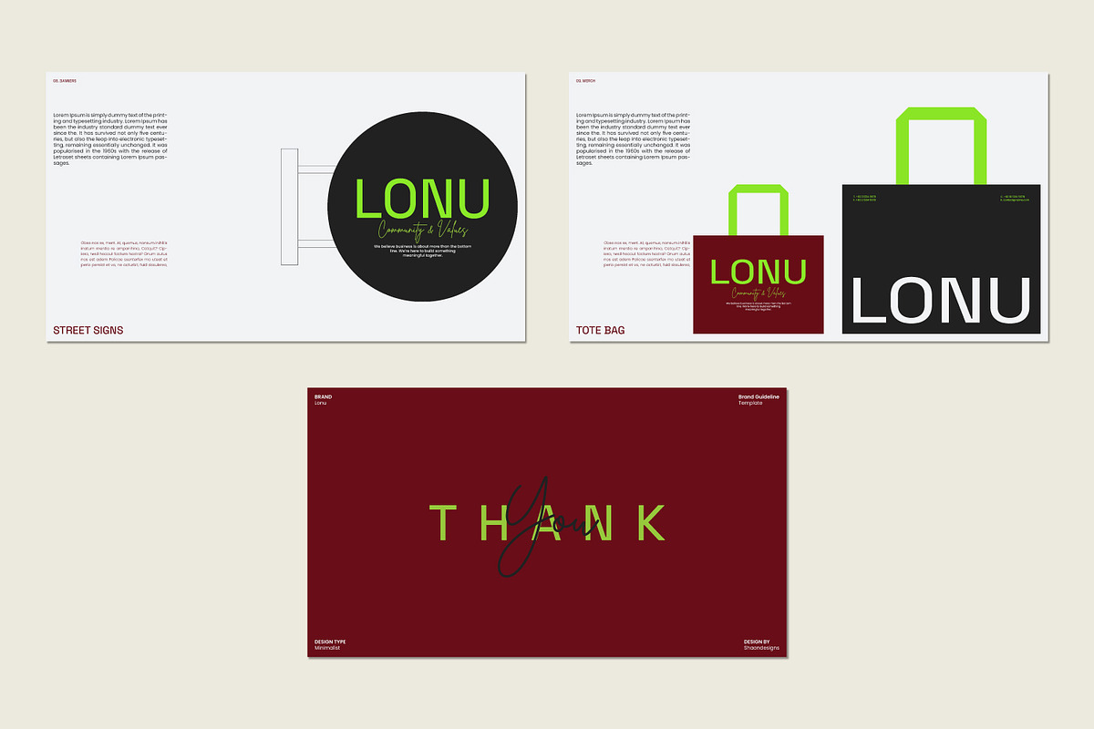 LONU | Brand Guideline Template, a Branding & Logo Template by shaondesigns (Photo 10 of 10)