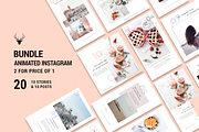 2 for 1 BUNDLE - ANIMATED Insta Pack, a Social Media Template by SilverStag Type Foundry (Thumbnail 1 of 17)