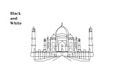 Line Art Taj Mahal Illustration, a Decorative Illustration by Brand_Hero (Thumbnail 4 of 4)