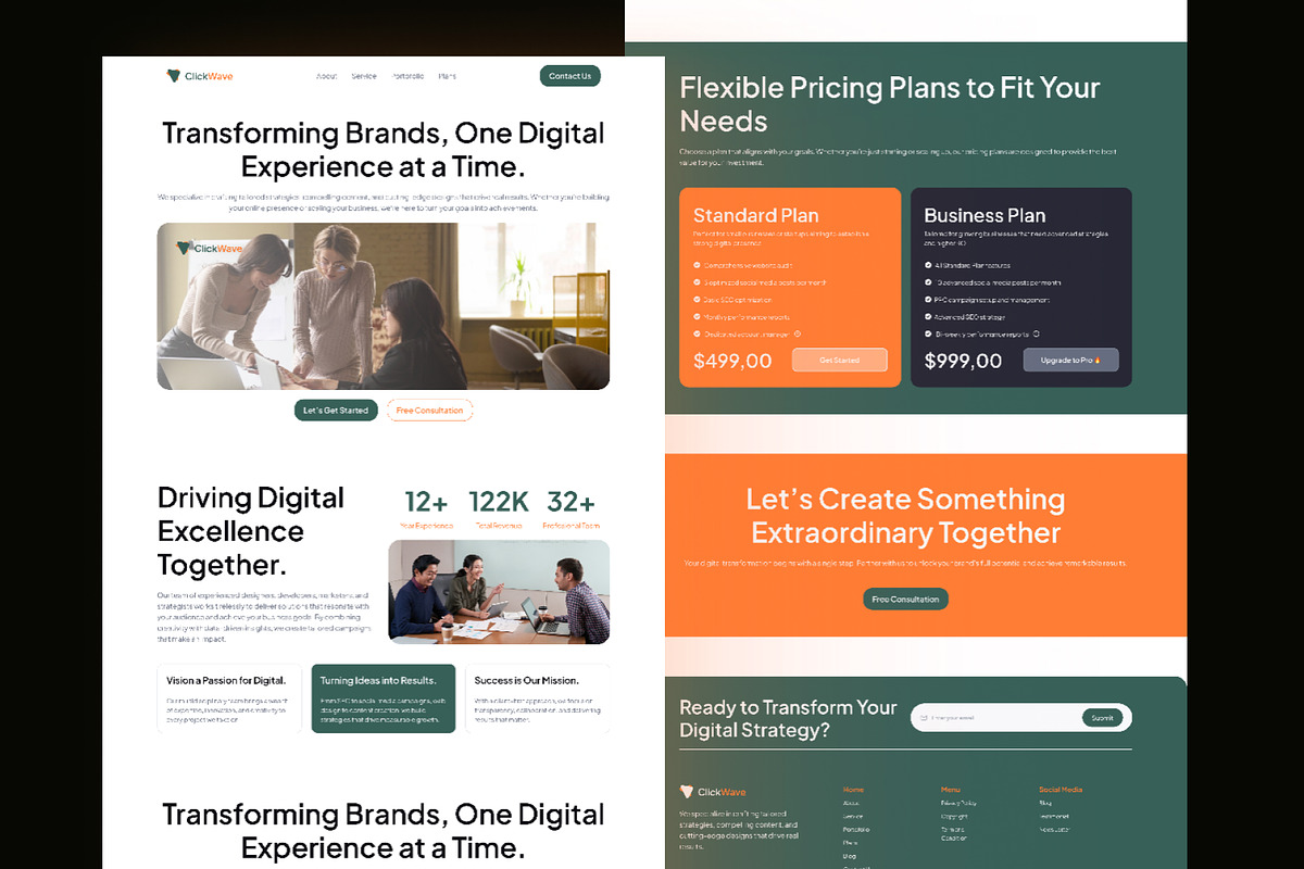 Digital Agency Landing Page preview 6
