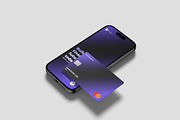 Iphone And Credit Card Mockup, a Product Mockup by scribrostudio (Thumbnail 3 of 11)