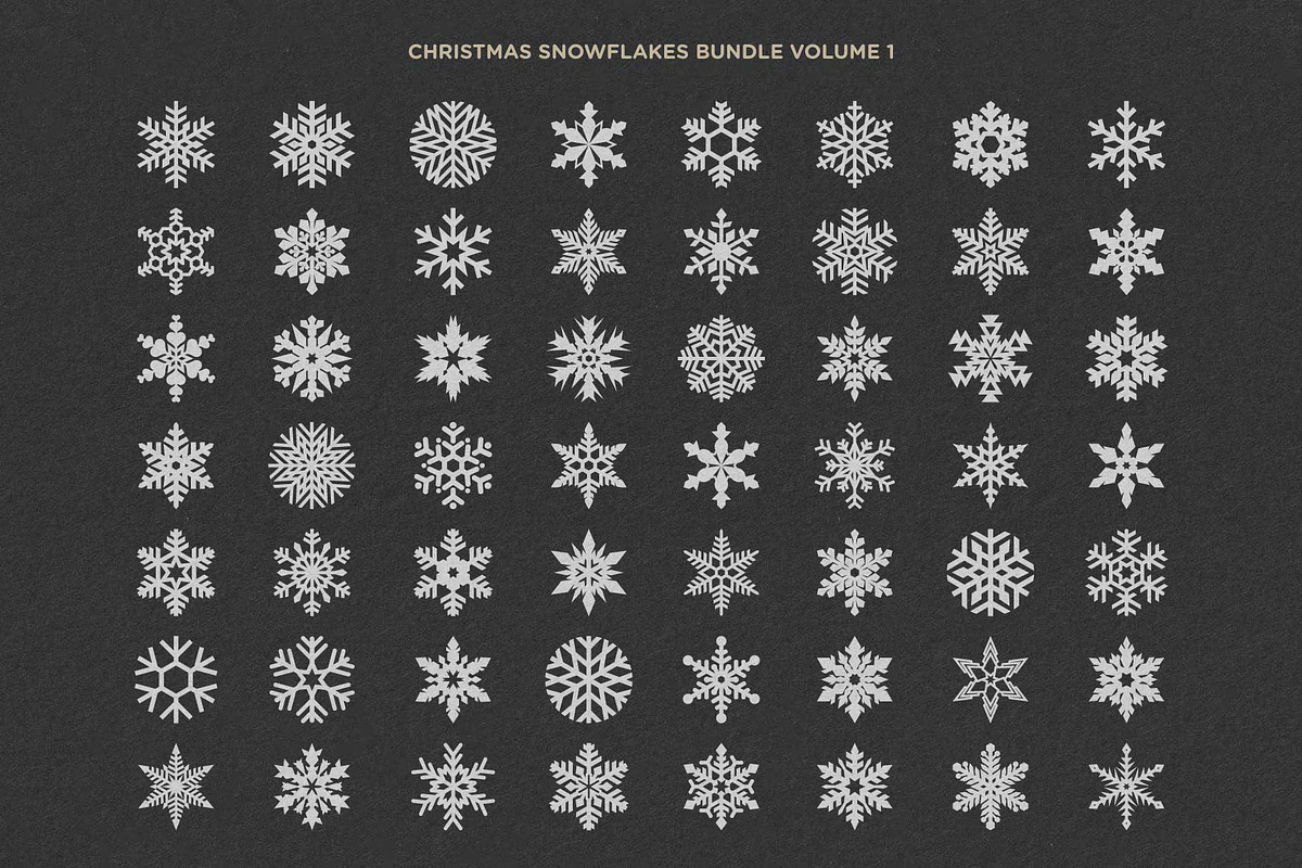 Snowflake SVG Bundle Ornaments Vol 1, an Object Graphic by Seaquint (Photo 3 of 8)