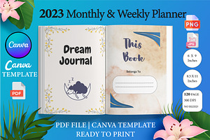 Dream Journal Canva Template KDP