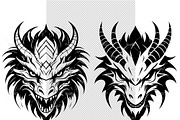 Vector of dragon head design., an Animal Illustration by yod67 (Thumbnail 2 of 8)