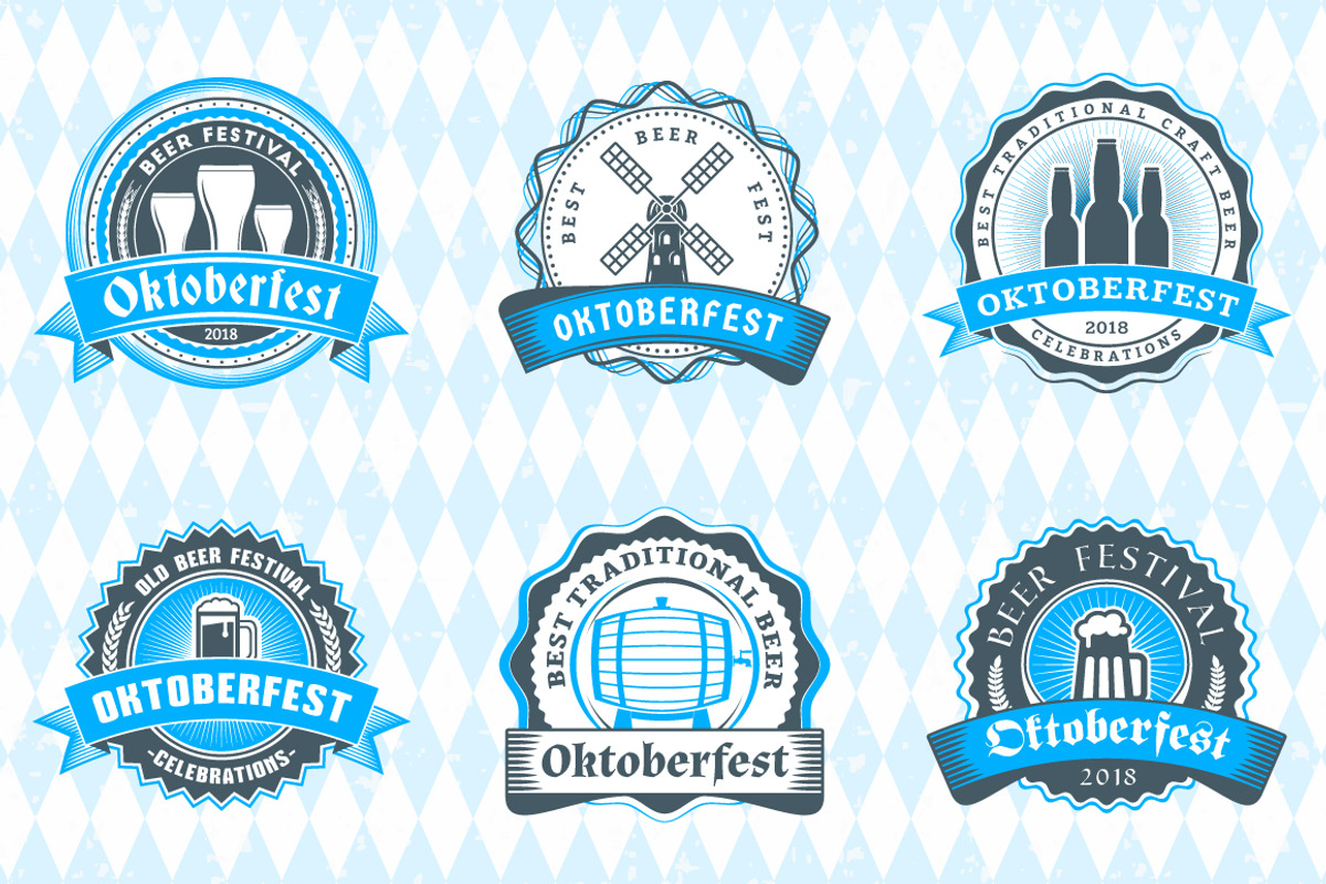 Set of Oktoberfest Badges, a Branding & Logo Template by AntartStock (Photo 2 of 3)