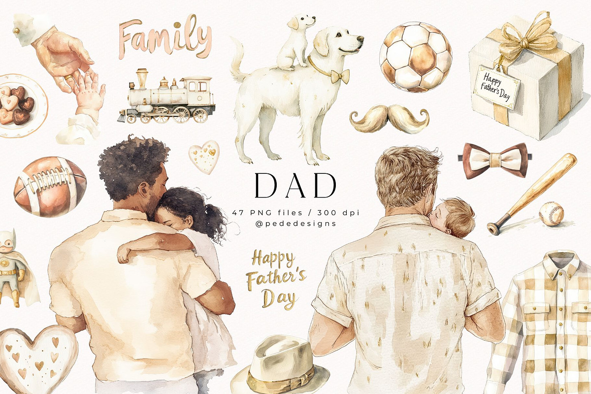 Mom & Dad Collection, a Person Illustration by PeDe Designs (Photo 9 of 33)