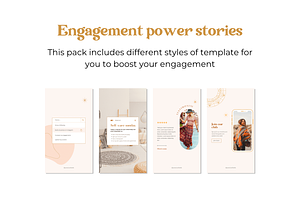 100 Instagram Boho Stories Template