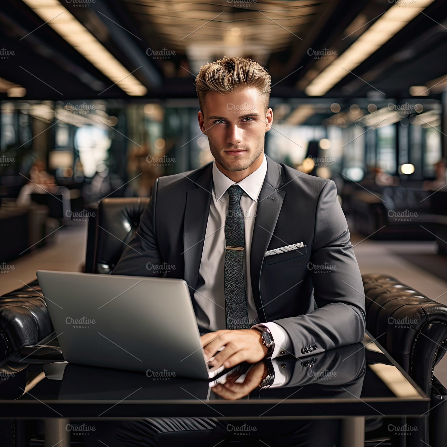 Professional corporate business man, a Photo by SaroStock