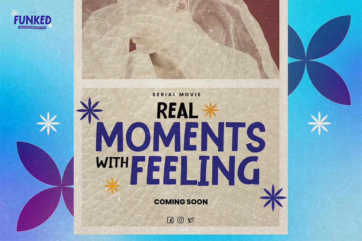Funked - Hand Crafted Sans Display, a Sans Serif Font by Gassstype (Photo 3 of 8)