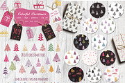 Christmas Clipart Pattern Bundle, a Background Graphic by Cozy pattern shop (Thumbnail 13 of 23)