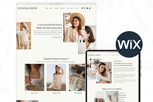 Wix Website Template, a Wix Template by AdvertFox