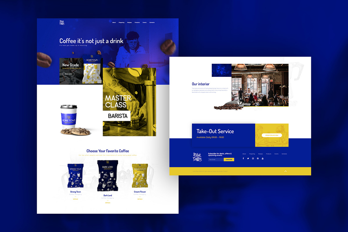 Coffee Shop - Elementor Pro Layout, a Websites & App Template by Ceaso Store (Photo 3 of 3)