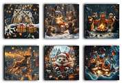Christmas Animals Digital Background, an Animal Photo by RobertsArt (Thumbnail 1 of 4)