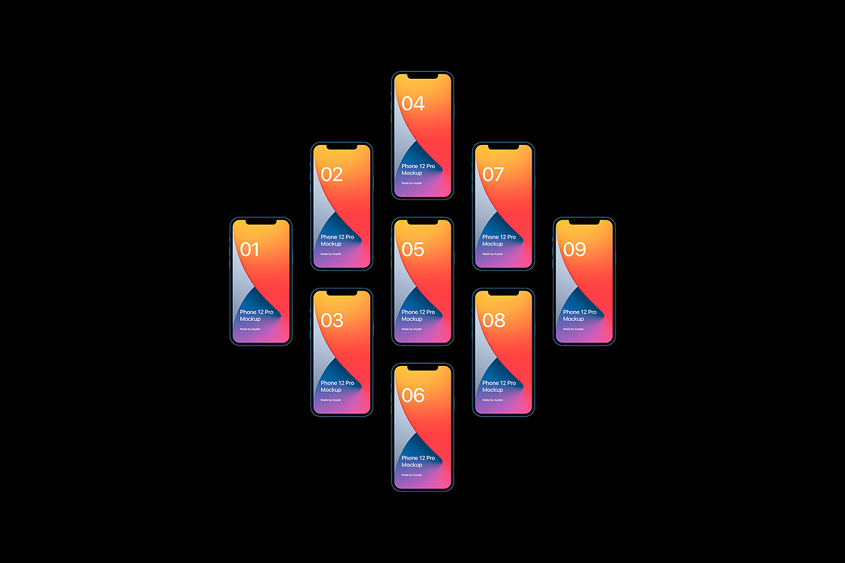 Phone 12 Pro - 20 Mockups Scenes, an iPhone Mockup by Asylab (Photo 13 of 37)