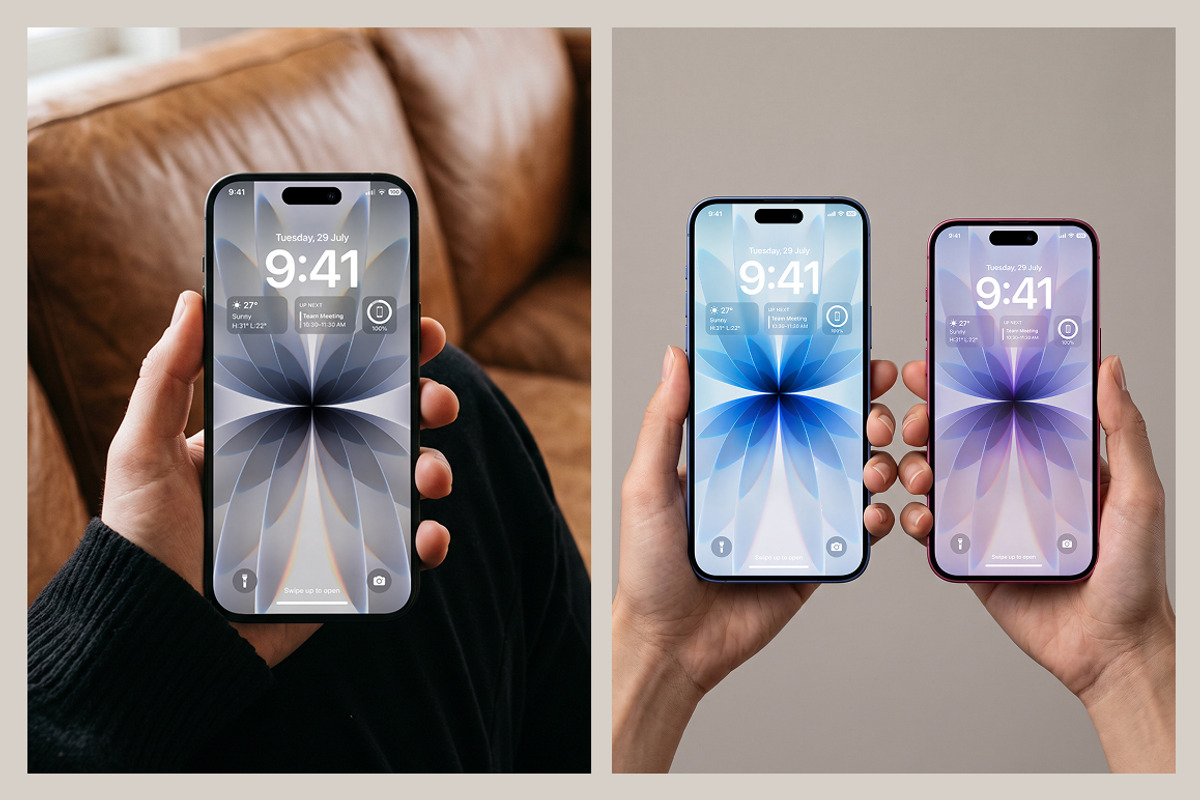 iPhone 17 Hand Holding Mockup Bundle, an iPhone Mockup by mockeyai (Photo 3 of 5)