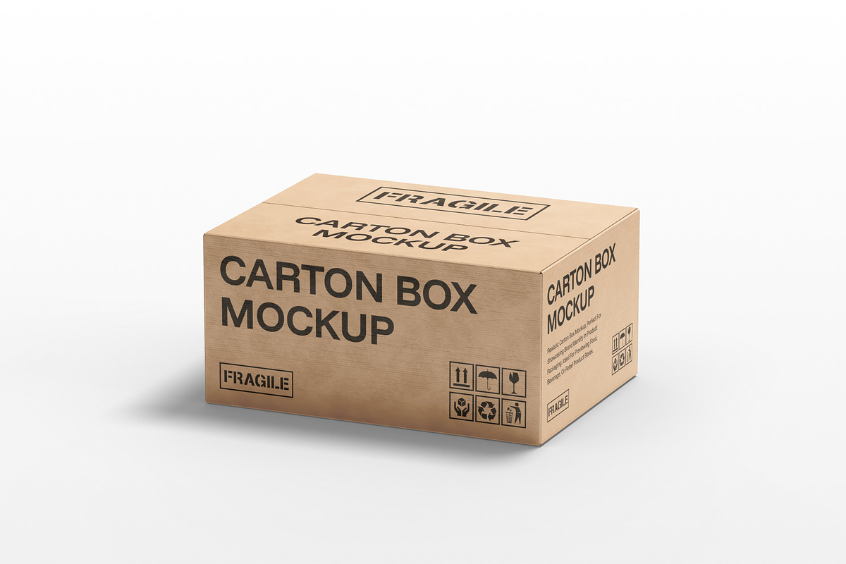 Carton Box Mockup, a Packaging Mockup by SLAB! Design (Photo 5 of 8)