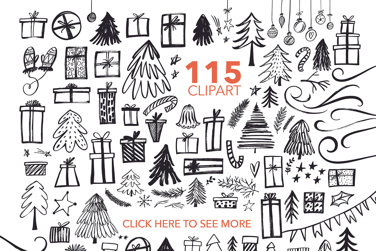 Christmas lettering collection., an Illustration by Asya Mix (Photo 8 of 13)