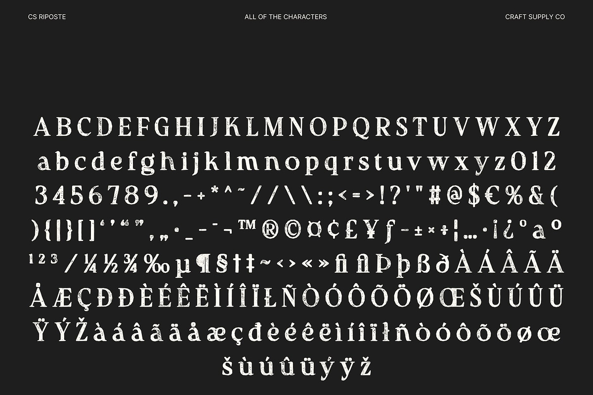 CS Glancie Stamp, a Serif Font by Craft Supply Co. (Photo 8 of 8)