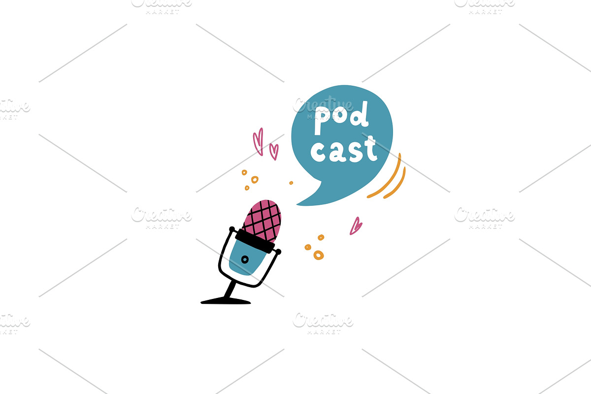 Podcast vector set, an Education Illustration by Kattarina Po (Photo 10 of 10)
