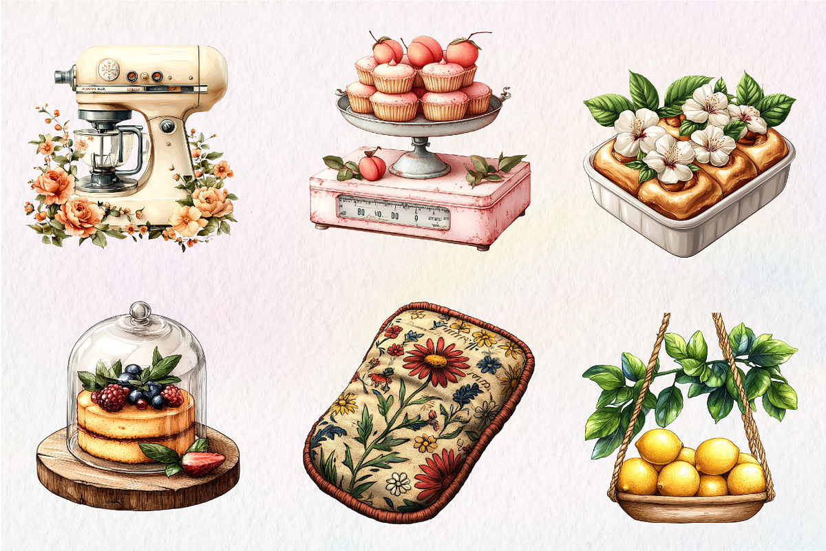 Bohemian Summer Baking Clipart, an Illustration by CreationArt (Photo 6 of 9)