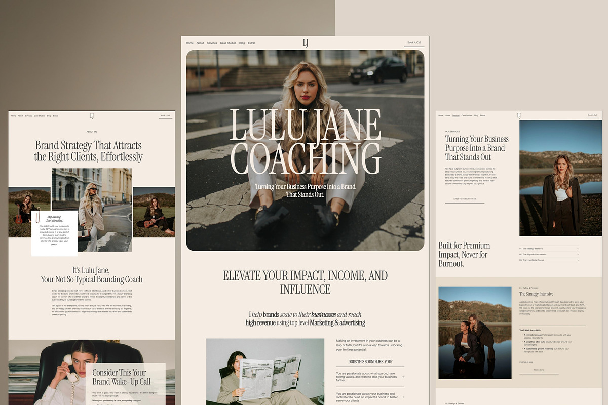 Squarespace Website | Lulu Jane, a Squarespace Template by thrivedigitally (Photo 3 of 10)