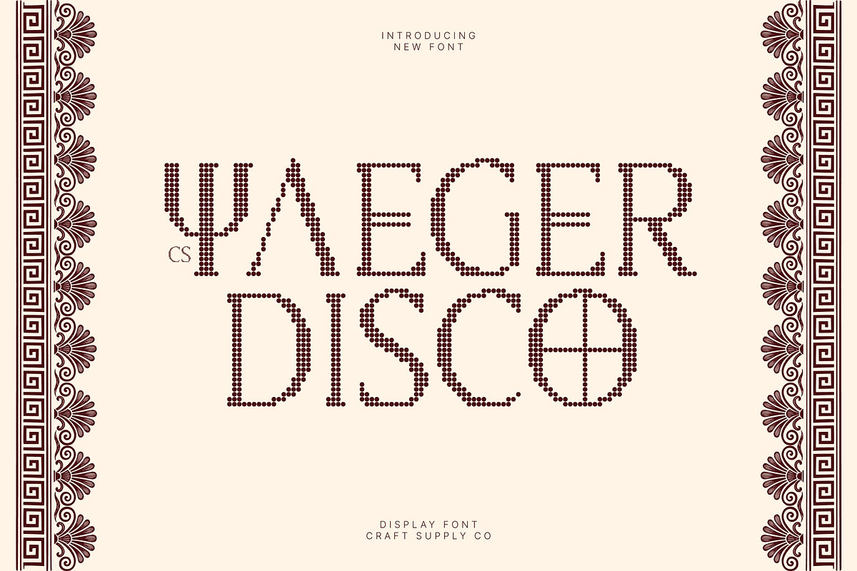 CS Yaeger Disco, a Serif Font by Craft Supply Co. (Photo 1 of 8)