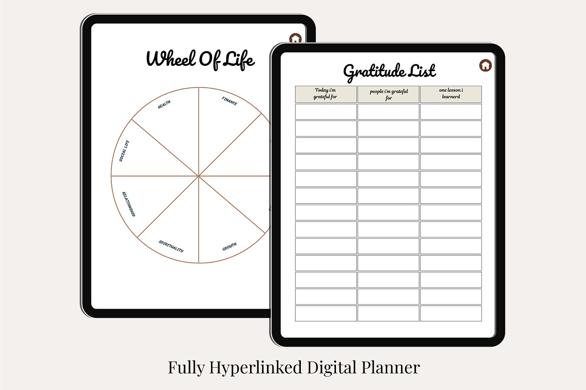 That Girl Digital Planner Canva, a Stationery Template by Designmela01 (Photo 7 of 11)