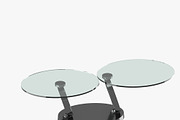 Modern table with two glass tabletop, a Furniture 3D Model by CGTales (Thumbnail 2 of 11)