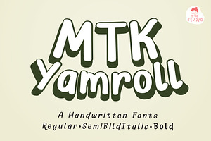MTKYamroll Font - Cute Handwriting