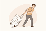 Travel Chaos Illustration, an Object Graphic by Jump Studio (Thumbnail 9 of 12)